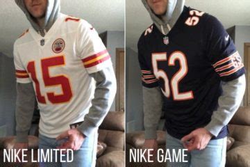 nike limited vs replica jersey|nike limited jersey review.